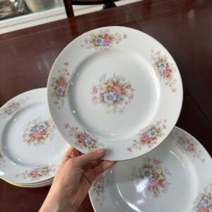 Juego de 8 platos de postre porcelana tsuji
