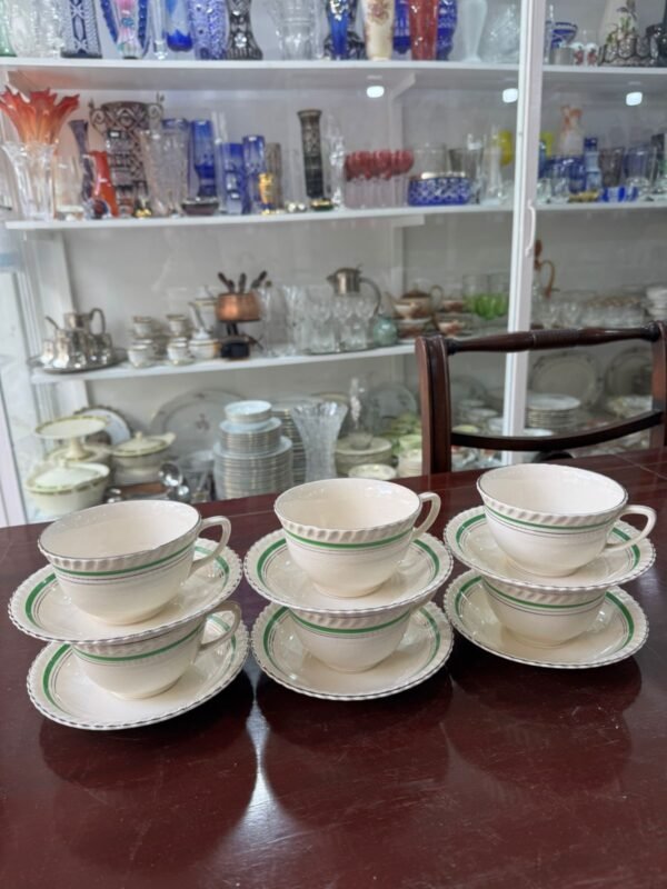 Juego de 6 dúos de té ingleses JOHNSON BROS