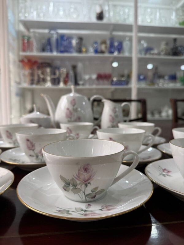 Juego de té porcelana verbano completo para 10 personas