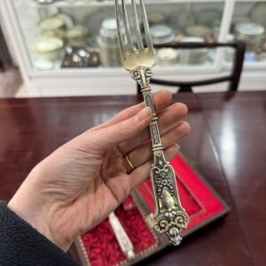 Set de cubiertos 4 piezas muy antiguo plata 800