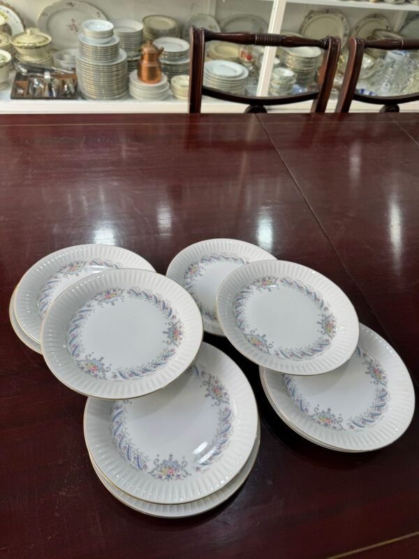 Juego de 10 platos de postre porcelana tsuji - Image 5