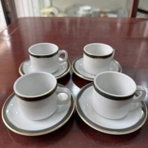 Set de 4 dúos de café porcelana tsuji