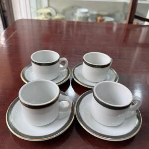 Set de 4 dúos de café porcelana tsuji