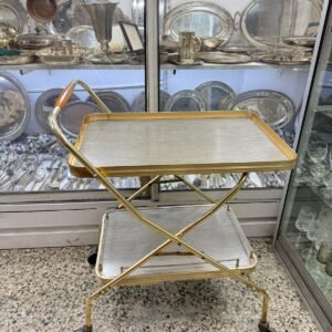 Mesa bar plegable / carrito bar vintage setentoso