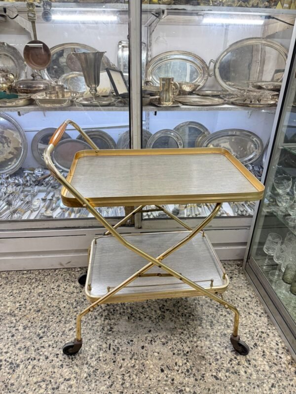Mesa bar plegable / carrito bar vintage setentoso - Image 2