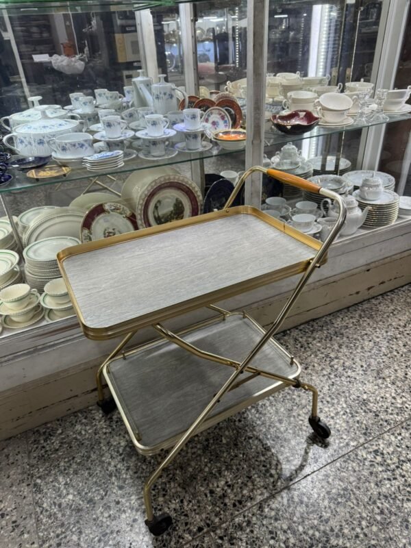 Mesa bar plegable / carrito bar vintage setentoso - Image 3
