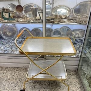 Mesa bar plegable / carrito bar vintage setentoso