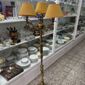 Lámpara de pie de bronce 3 luces