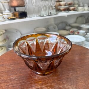 Centro de mesa cristal ambar