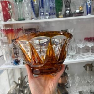Centro de mesa cristal ambar
