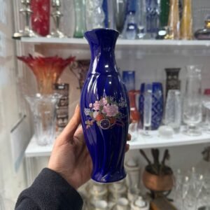 Florero azul cobalto