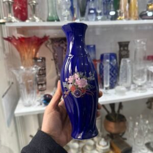 Florero azul cobalto