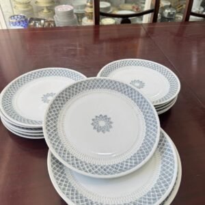 Juego de 12 platos playos porcelana CASTRO GALICIA ESPAÑA