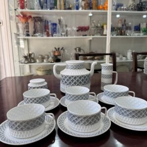 Juego de té completo para 6 personas porcelana CASTRO GALICIA ESPAÑA