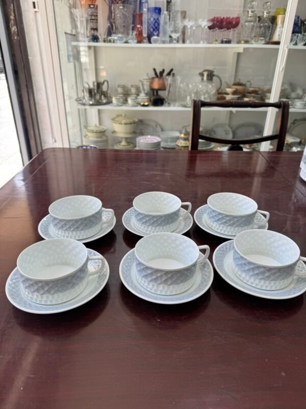 Juego de 6 dúos de té porcelana CASTRO GALICIA ESPAÑA - Image 3