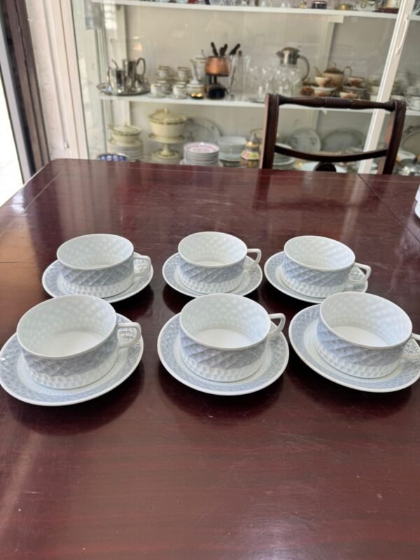 Juego de 6 dúos de té porcelana CASTRO GALICIA ESPAÑA - Image 2