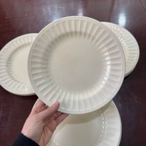 Juego de 7 platos de postre ingleses CROWN DUCAL