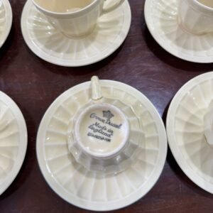 Juego de 6 dúos de café ingleses CROWN DUCAL