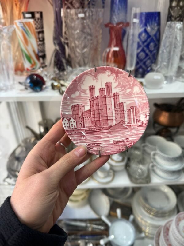 Plato inglés de colección rosa