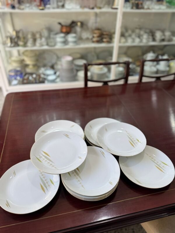 Juego de 12 platos de postre porcelana verbano - Image 2