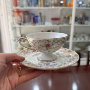 Juego de 6 dúos de té porcelana tsuji pintado a mano