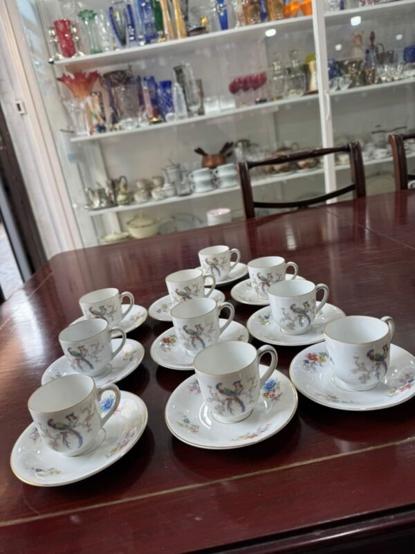 Juego de 10 dúos de café porcelana alemana - Image 4