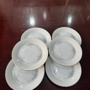 Juego de 7 platos de postre porcelana tsuji