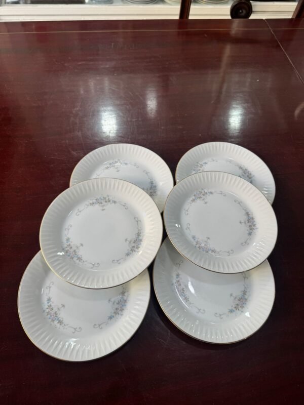 Juego de 7 platos de postre porcelana tsuji