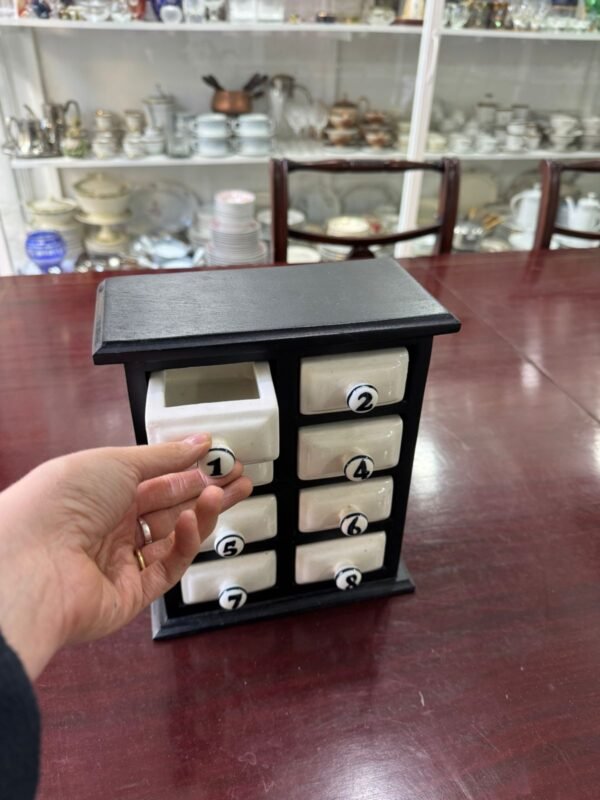 Cajonera de madera con estantes de ceramica petit ideal para guardar hierbas - Image 2