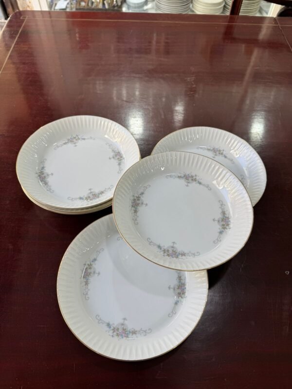Juego de 6 platos hondos porcelana tsuji