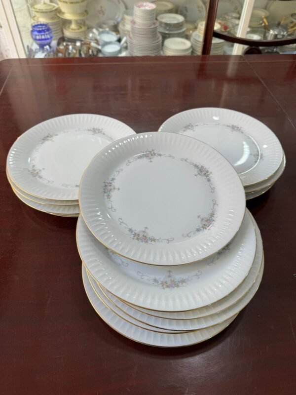 Juego de 15 platos playos porcelana tsuji - Image 3