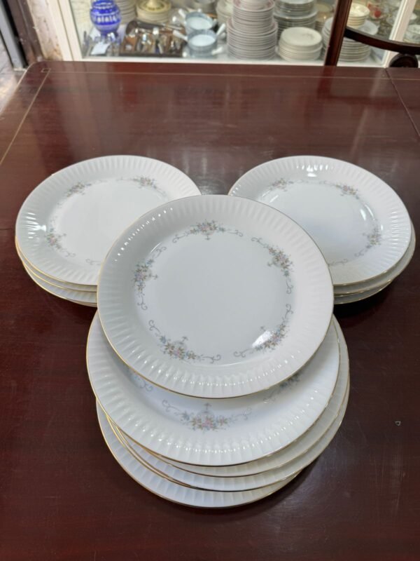 Juego de 15 platos playos porcelana tsuji - Image 4