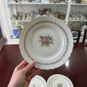 Juego de 6 platos de postre porcelana checoslovaca
