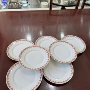 Juego de 7 platos de postre porcelana italiana