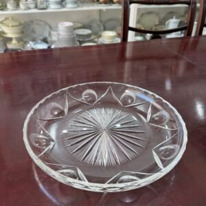 Masitero o plato de torta cristal súper tallado