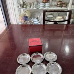 Juego de 6 posa vasos PLATA LAPPAS