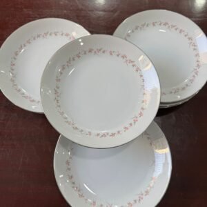 Juego de 12 platos hondos porcelana tsuji con rosas