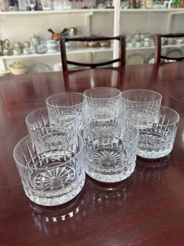 Juego de 8 vasos de cristal súper tallado para whisky - Image 5