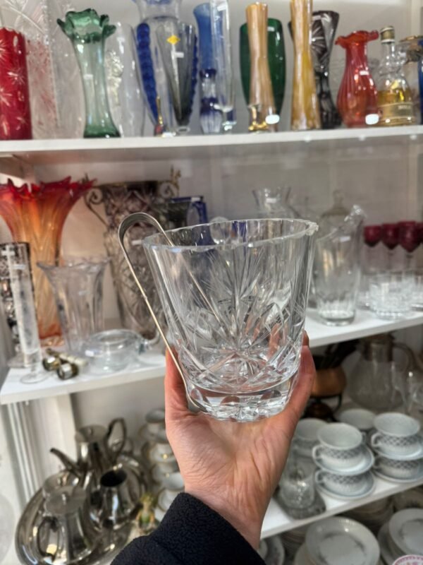 Hielera de cristal súper tallado con pinza - Image 3
