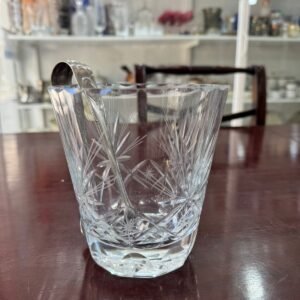 Hielera de cristal súper tallado con pinza