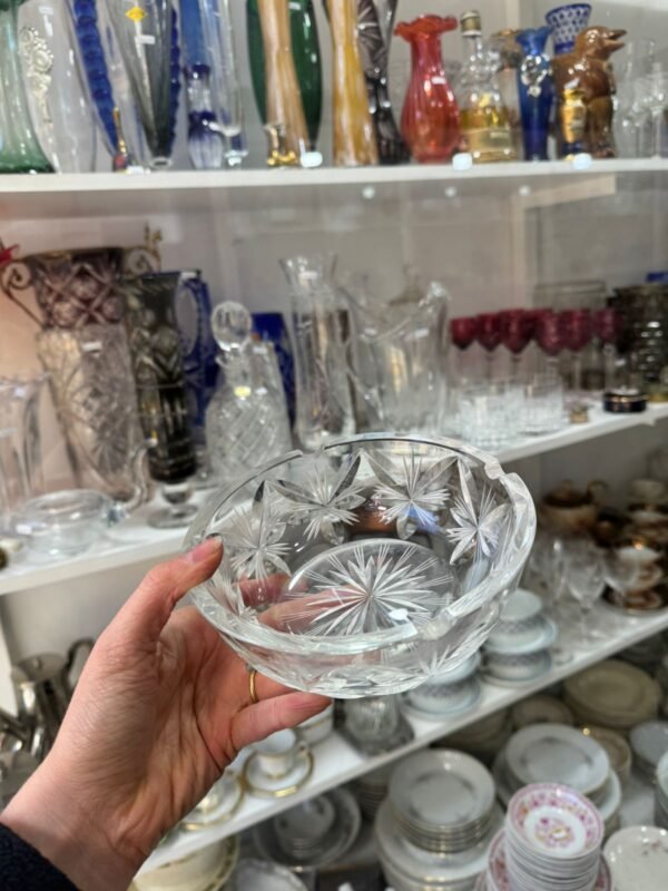 Cenicero de cristal súper tallado