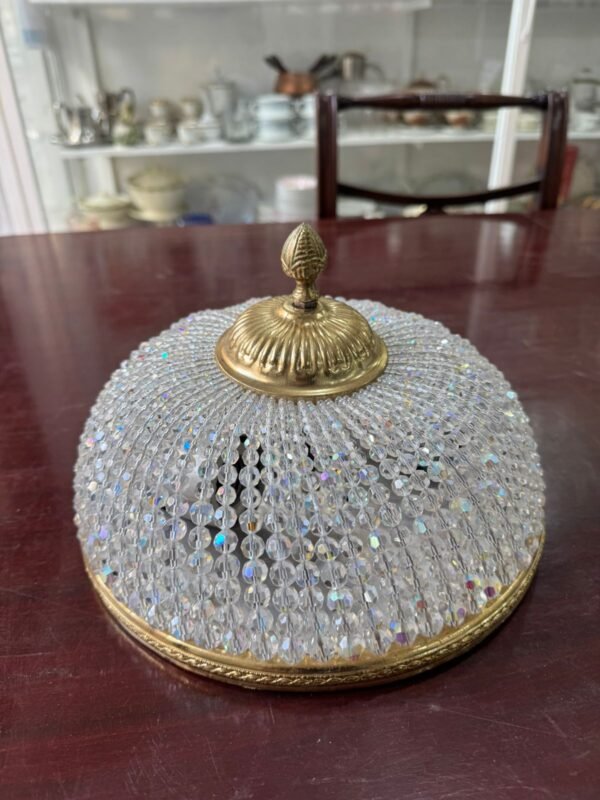 Plafón de cristal de roca con bronce - Image 3
