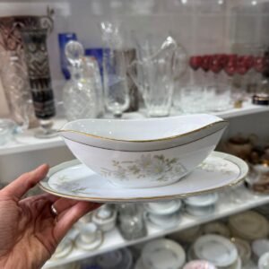 Salsera con fuente porcelana NORITAKE