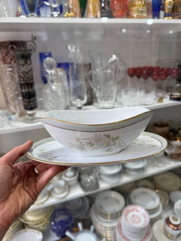 Salsera con fuente porcelana NORITAKE