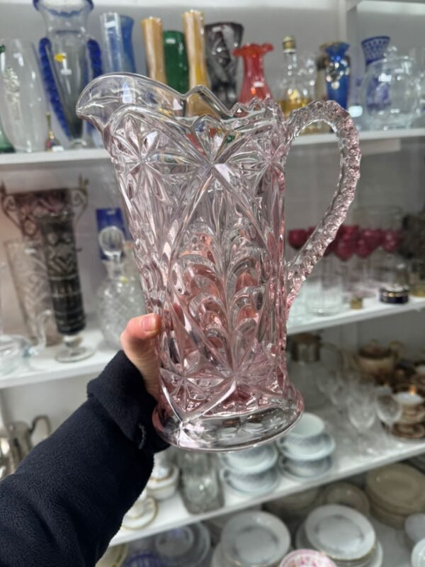 Jarra rosa carnival glass - Image 4