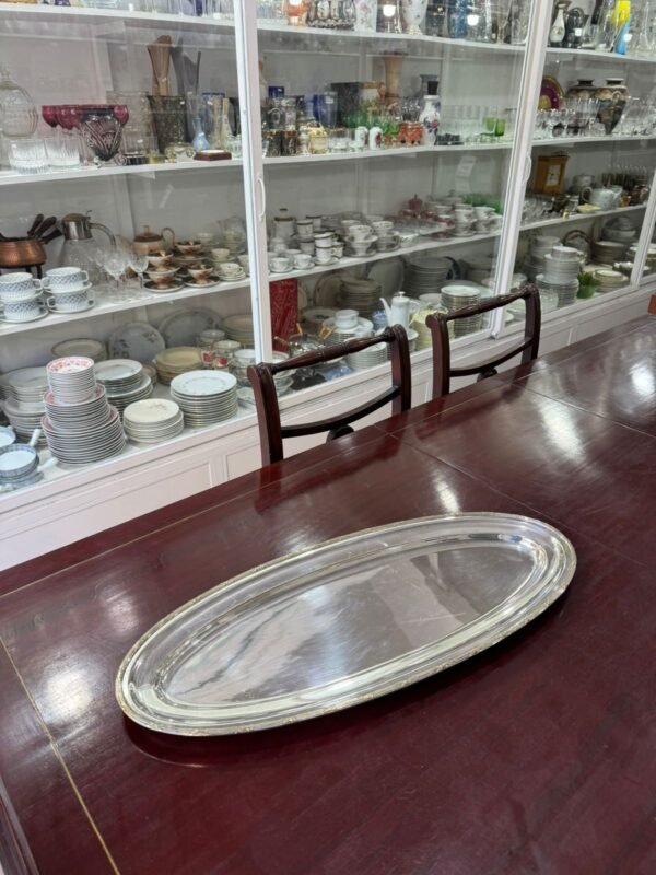 Fuente oval grande platería