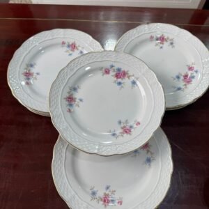 Juego de 6 platos de postre porcelana verbano