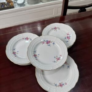 Juego de 6 platos de postre porcelana verbano