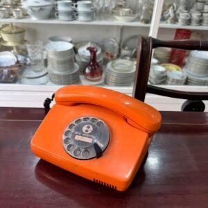 Telefono retro ENTEL naranja AÑOS 70