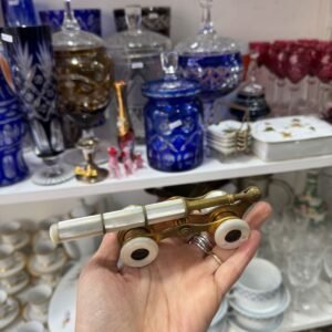 Binocular antiguo nacar con bronce